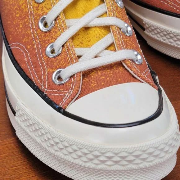 Converse Men's Chuck 70 Hi Canvas A03157C Fire Opal/Goldtone Size 10.5 - Picture 7 of 10